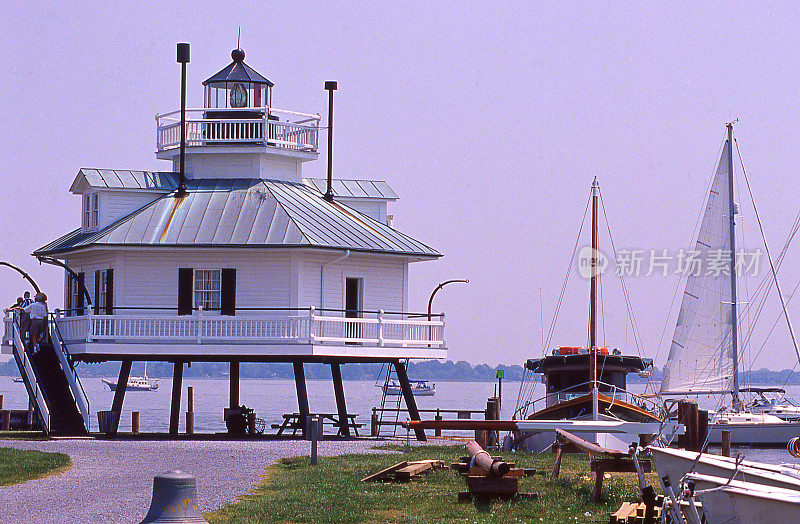 Hooper Straight Lighthouse St Michaels Eastern Shore Chesapeake Bay马里兰州